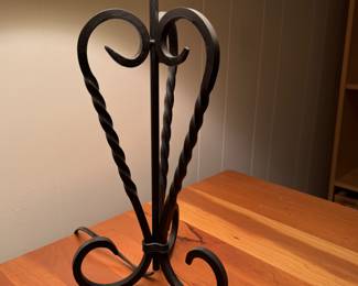 Pr. iron table lamps  23"h 