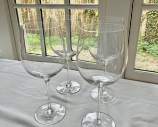 William Yeoward wine goblets   10.5"h