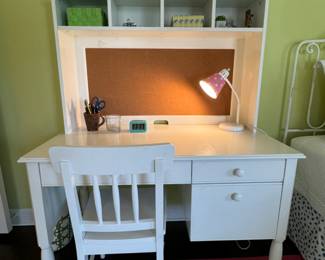 Painted Desk and chair   $200                                                           60.5"h x 47"w x 25"d 