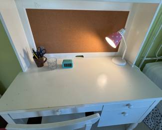 Painted Desk and chair   $200                                                           60.5"h x 47"w x 25"d 