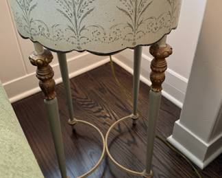 Painted side table $225        27.5"h x 16" diameter