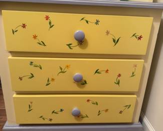 Painted child's hutch   48"h x 26"w x 18"d