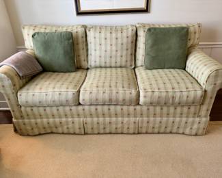 Green check sofa - some wear $300                                                            36"h x 73" long x 35"d 