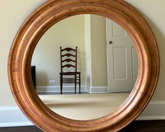 Round Ballard Designs mirror $200  33" diameter