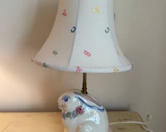 Bunny lamp   19"h