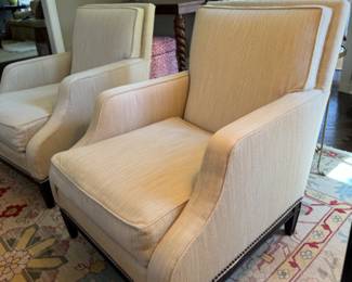 Pr. "Monroe" lounge chairs                                                         35"h x 26"w x 36"d