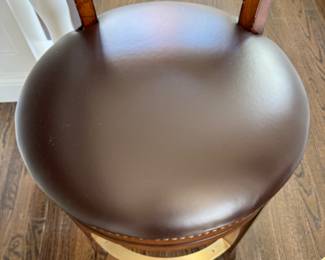 Leather swivel counter stools   37"h x 21"w x 25"d seat height 24"