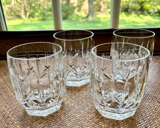 4 Waterford "Westhampton" double old fashioned glasses $150 