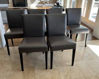 6 chairs from crate and barrel 