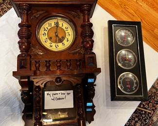 Victorian Pendulum Clock, Weather Center