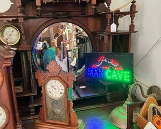 Antique Walnut What Not Shelf