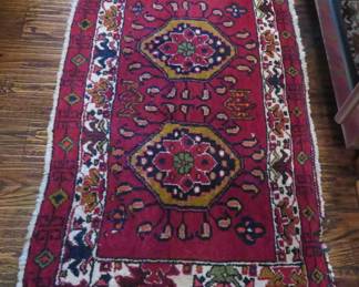 Hand knotted small rug