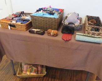 Neckties, swimsuits, belts