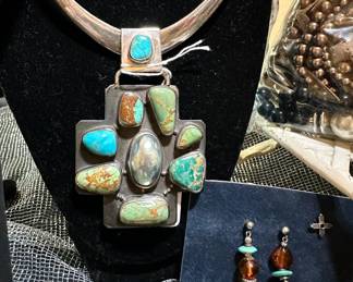 Gorgeous Turquoise and Silver 925 Jewelry