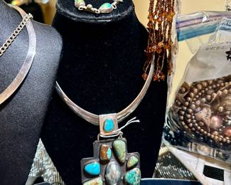 Gorgeous Turquoise and Silver 925 Jewelry
