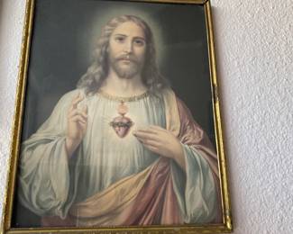 Framed Print "Sacred Heart Of Jesus"