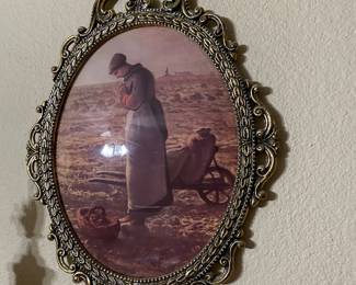  Convex Picture Frame Depicting Farmers Wife