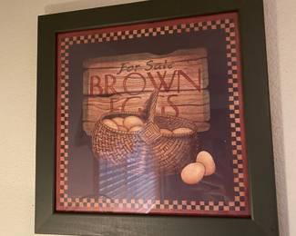 Framed Print - Brown Eggs For Sale