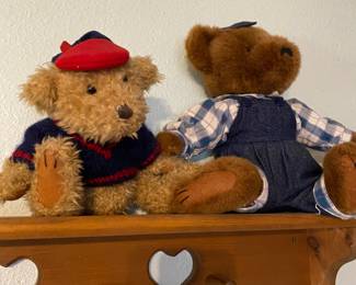 1996 Pickford Brass Button Bear "Tully", SKM Enterprises Teddy Bear Plush