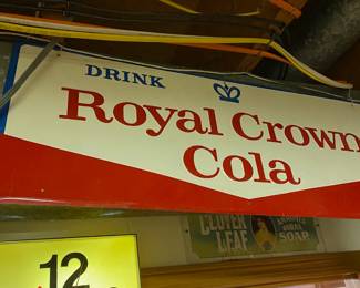 Royal Crown Cola Embossed Metal Sign