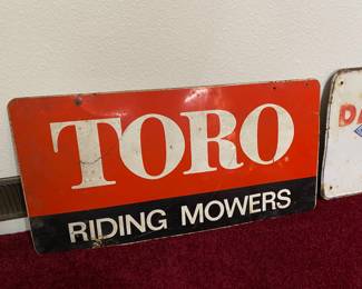 Toro Riding Mowers Metal Sign