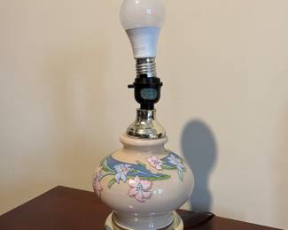 Antique glass lamp - set of 2