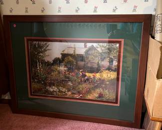 Large framed artwork - double matted