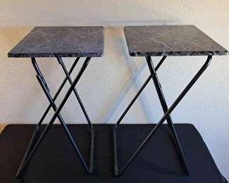 2 Folding TV Tables 