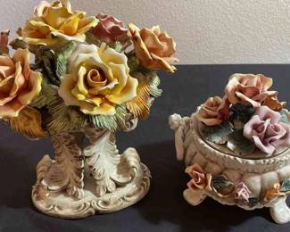 Exquisite Vintage Capidimonte Wares Made In Italy 