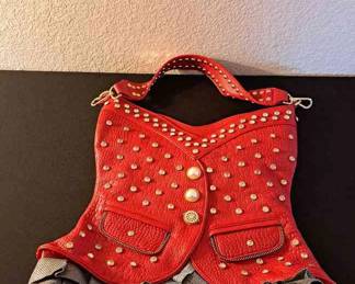 Corset Denim And Rhinestone Purse 