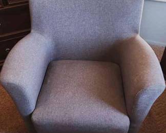 Grey Tweed Reading Chair 