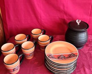 Table Top Gallery Hopi 14 Pc Set And 1 Simple Charm Cookie Jar