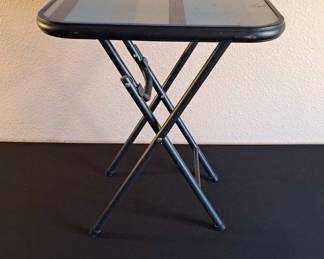 Striped Folding Table 