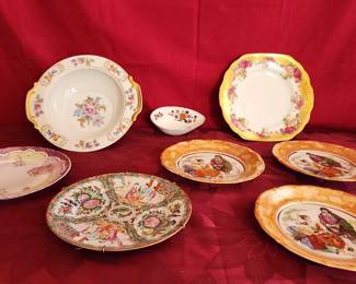 Six Collector Plates Two Collector Bowls