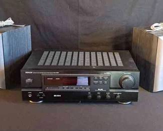 Denon Precision Audio Receiver And 2 Sony Speakers