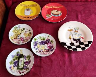 Six Snack Plates