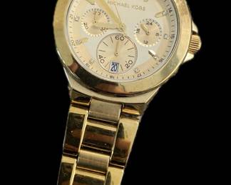 Michael Kohrs Stainless Steel Gold Watch