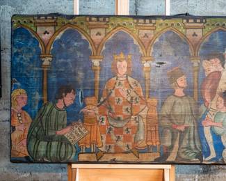 "ALFONSO X, LIBRO DE LOS JUEGOS" PRINT ON WOOD