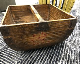  WOODEN CHINESE RICE BUCKET with handle
