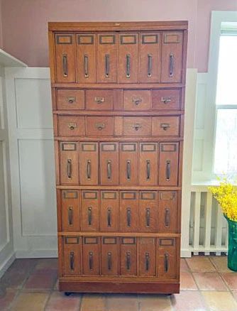 Macey Tiger Oak Apothecary Cabinet 