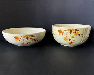 Discontinued Halls Autumn Leaf Bowls 
