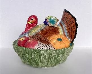 Discontinued Fitz Floyd Thanksgiving Banquet Dish