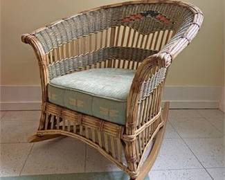 Karpen Rattan Rocking Chair 