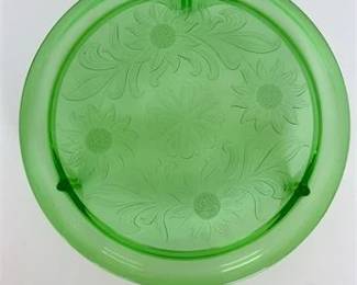 1930s Jeannette Sunflower Plate