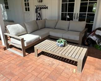 patio couch and ottoman