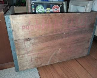 Antique "Honeywell Farms" (Jamaica, NY) Wooden Milk Crate