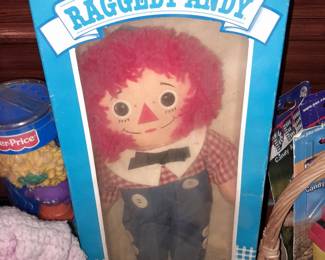 Vintage Raggedy Andy Doll In Box