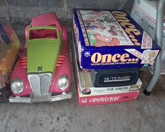 Assorted Toys In The Garage