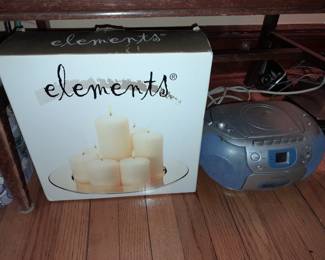 Elements Candle Set & Radio