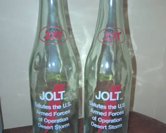 Vintage JOLT Soda Glass Bottles